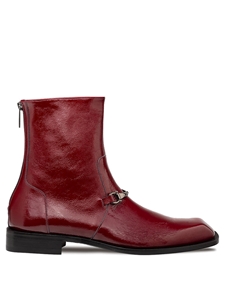 Burgundy Buscemi Hi-Shine Ornament Men's Boot | Mezlan Boots Collection | Sam's Tailoring Fine Men's Clothing