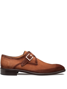 Sport Albini Burnished Suede Monk Strap Men's Shoe | Mezlan Monk Strap Collection | Sam's Tailoring Fine Men's Clothing