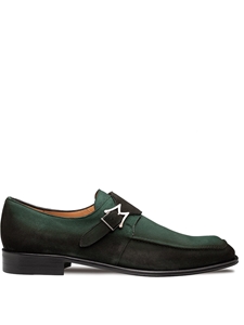 Forest Diesel Burnished Suede Monk Strap Men Shoe | Mezlan Monk Strap Collection | Sam's Tailoring Fine Men's Clothing