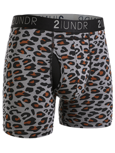 Leopard Swing Shift 6" Boxer Brief Underwear | 2Undr 6" Boxer Brief Underwear's Collection | Sam's Tailoring Fine Men's Clothing