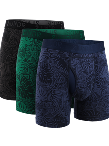 C Blue/C Black/C Green Swing Shift 6" Boxer Brief 3 Pack Boxset | 2Undr 6" Boxer Brief Underwear's Collection | Sam's Tailoring Fine Men's Clothing