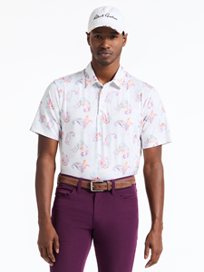 Multi Keltz Point Collar Men's Short Sleeve Polo | Robert Graham Polos Collection | Sam's Tailoring Fine Men's Clothing