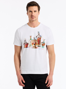 White Liquid Skull Men's Short Sleeve Polo | Robert Graham Polos Collection | Sam's Tailoring Fine Men's Clothing