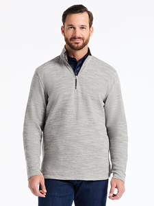 Charcoal Ledson Long Sleeve Men's Knit Shirt | Robert Graham Knits Collection | Sam's Tailoring Fine Men's Clothing