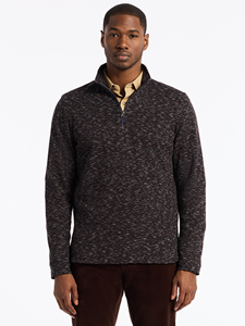 Black Matson Men's Long Sleeve Knit Shirt | Robert Graham Knits Collection | Sam's Tailoring Fine Men's Clothing