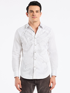 White Maelstrom Long Sleeve Button Down ShirtBlack Arden Long Sleeve Button Down Men's ShirtNavy Herrington Long Sleeve Button Down Shirt | Robert Graham Long Sleeves Shirts Collection | Sam's Tailoring Fine Men's Tailoring