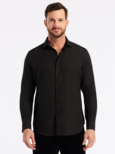 Black Devonshire Long Sleeve Button Down Shirt | Robert Graham Long Sleeves Shirts Collection | Sam's Tailoring Fine Men's Tailoring