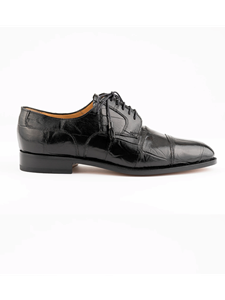 Black Belly Alligator Classic Men's Dress Shoe | Ferrini Men's Dress Shoes | Sam's Tailoring Fine Men Clothing