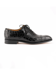 Black Belly Alligator Men's Lace Up Dress Shoe | Ferrini Men's Dress Shoes | Sam's Tailoring Fine Men Clothing