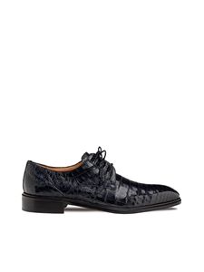 Blue Riverside Crocodile Men's Lace Up Shoe | Mezlan Lace Up Collection | Sam's Tailoring Fine Men's Clothing