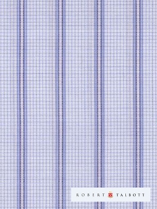 Blue and White Micro Graphic Stripe Custom Dress Shirt CS8065 - Robert Talbott Custom Shirts  |  SamsTailoring  |  Fine Mens Clothing