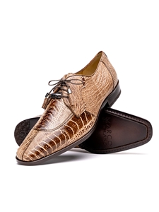 Rustic Orix Ostrich Leg Men's Lace Up Shoe | Marco Di Milano Lace Up Shoes Collection | Sam's Tailoring Fine Men's Clothing