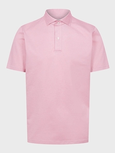 Red Textured Jacquard Luxe Short Sleeve Knit Polo | Emanuel Berg Polos Collection | Sam's Tailoring Fine Men Clothing