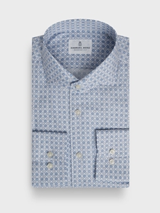 Blue Cotton Luxe Dobby Casual Sartorial Men's Shirt | Emanuel Berg Casual Shirts Collection | Sam's Tailoring Fine Men Clothing