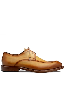 Dark Mustard Belmonte Patina Calf Derby Shoe | Mezlan Lace Ups Shoes Collection | Sam's Tailoring Fine Men's Clothing