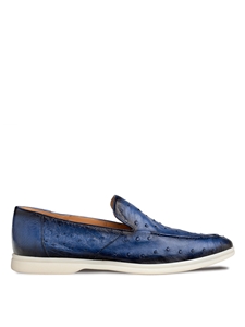 Jeans Marmi Ostrich Flex Men's Casual Moccasin | Mezlan Slip On's Collection | Sam's Tailoring Fine Men's Clothing