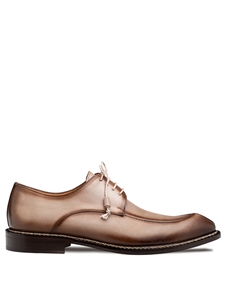 Taupe Belmonte Patina Calf Men's Derby Shoe | Mezlan Lace Up's Shoes Collection | Sam's Tailoring Fine Men's Clothing