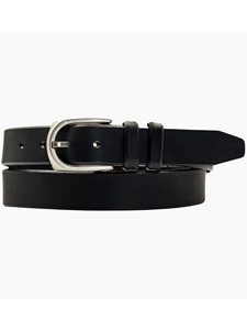 Black Genuine Oil Tanned Leather Highlife Belt | Lejon Leather Causal Belts | Sam's Tailoring Fine Men's Clothing