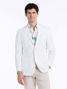 White Solid Seersucker Harston Men's Blazer | Robert Graham Blazers Collection | Sam's Tailoring Fine Men's Clothing