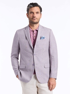Light Purple Notch Lapel Tailored Fir Salfor Men Blazer | Robert Graham Blazers Collection | Sam's Tailoring Fine Men's Clothing