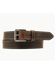 Light Brown Oil Tanned Harness Leather Tracer Belt | Lejon Leather Causal Belts | Sam's Tailoring Fine Men's Clothing