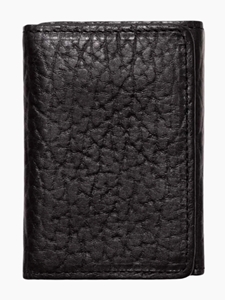 Black Bison Tri-Fold Men's Wallet | Lejon Leather Wallets | Sam's Tailoring Fine Men's Clothing
