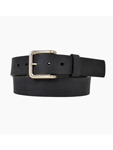 Black Oil-Tanned Harness Leather Pointer Belt | Lejon Leather Causal Belts | Sam's Tailoring Fine Men's Clothing