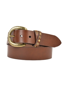 Brown Catalina Rivetted Keeper Men's Belt | Lejon Leather Causal Belts | Sam's Tailoring Fine Men's Clothing