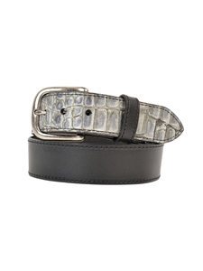 Black Rolled Nickel Buckle Men Sonoma Belt | Lejon Leather Causal Belts | Sam's Tailoring Fine Men's Clothing