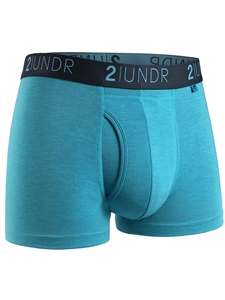 Turquoise Swing Shift 3" Trunk Underwear | 2Undr 3" Trunk Underwear's Collection | Sam's Tailoring Fine Men's Clothing