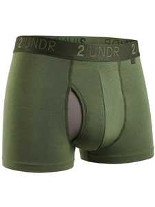 Army Green Swing Shift 3" Trunk Underwear | 2Undr 3" Trunk Underwear's Collection | Sam's Tailoring Fine Men's Clothing