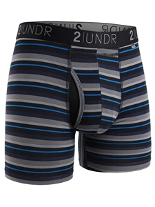 Blue Stripe Swing Shift 6" Boxer Breif | 2Undr 6" Boxer Brief Underwear's Collection | Sam's Tailoring Fine Men's Clothing