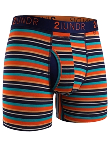 Beach Stripe Swing Shift 6" Boxer Breif | 2Undr 6" Boxer Brief Underwear's Collection | Sam's Tailoring Fine Men's Clothing