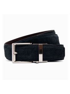 Black Leather The Nocturne Suede 1.575" Strap [40Mm] Dress Belt | NexBelt Rowland Thomas Series Belts | Sam's Tailoring Fine Men's Clothing