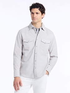 Stone Marstow Point Collar Men's Shirt Jacket | Robert Graham Outerwear Collection | Sam's Tailoring Fine Men's Clothing
