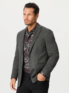 Grey Voyager Two Button Notch Lapel Men's Blazer | Robert Graham Blazers Collection | Sam's Tailoring Fine Men's Clothing