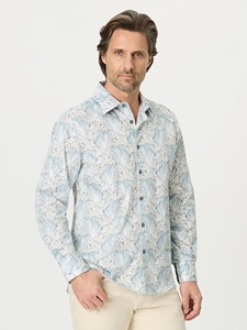 Multi Foxboro Long Sleeve Button Down Men's Shirt | Robert Graham Long Sleeves Shirts Collection | Sam's Tailoring Fine Men Clothing