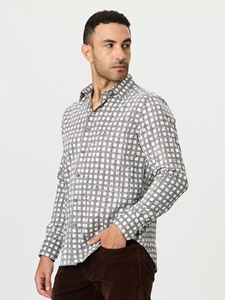 Multi Sanger Long Sleeve Button Down Men's Shirt | Robert Graham Long Sleeves Shirts Collection | Sam's Tailoring Fine Men Clothing