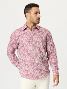 Pink Dubois Long Sleeve Button Down Men's Shirt | Robert Graham Long Sleeves Shirts Collection | Sam's Tailoring Fine Men Clothing