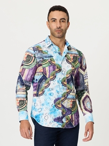 Multi King Phillip Limited Edition Long Sleeve Button Down Shirt | Robert Graham Long Sleeves Shirts Collection | Sam's Tailoring Fine Men Clothing
