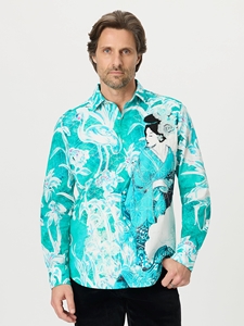 Teal Final Oath Limited Edition Long Sleeve Button Down Shirt | Robert Graham Long Sleeves Shirts Collection | Sam's Tailoring Fine Men Clothing