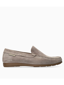 Warm Grey Velours Lining Nubuck Men's Slip On | Mephisto Slip On Collection | Sam's Tailoring Fine Men's Clothing