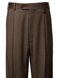 Hart Schaffner Marx Gabardine Grey Pleated Trouser 409-455341 - Trousers | Sam's Tailoring Fine Men's Clothing