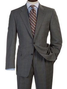 Hickey Freeman Tailored Clothing Gray Plaid Suit 303002 - Suits | Sam's Tailoring Fine Men's Clothing