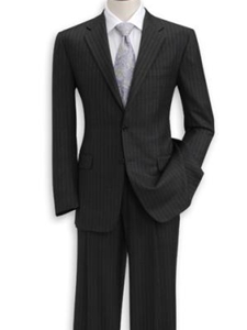 Hickey Freeman Tailored Clothing Gray Stripe Suit 001-304710 - Suits | Sam's Tailoring Fine Men's Clothing