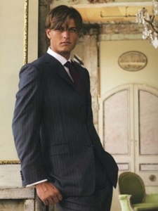 Hickey Freeman Tailored Clothing Light Grey Stripe Suit 305017 - Suits | Sam's Tailoring Fine Men's Clothing