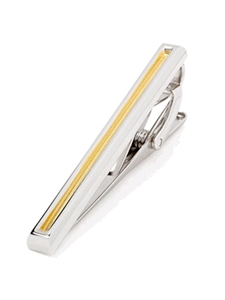 Tateossian London Two Tone Tie Clip TC0041 - Cufflinks | Sam's Tailoring Fine Men's Clothing