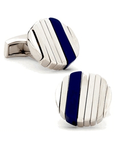 Tateossian London Lapis Rotating Discs Cufflinks CL0226 - Cufflinks | Sam's Tailoring Fine Men's Clothing