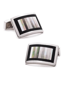 Tateossian London Onyx/MOP Keyboard Cufflinks BTS-9554 - Cufflinks | Sam's Tailoring Fine Men's Clothing