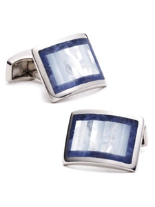 Tateossian London Blue MOP/Sodalite Keyboard Cufflinks BTS-9556 - Cufflinks | Sam's Tailoring Fine Men's Clothing